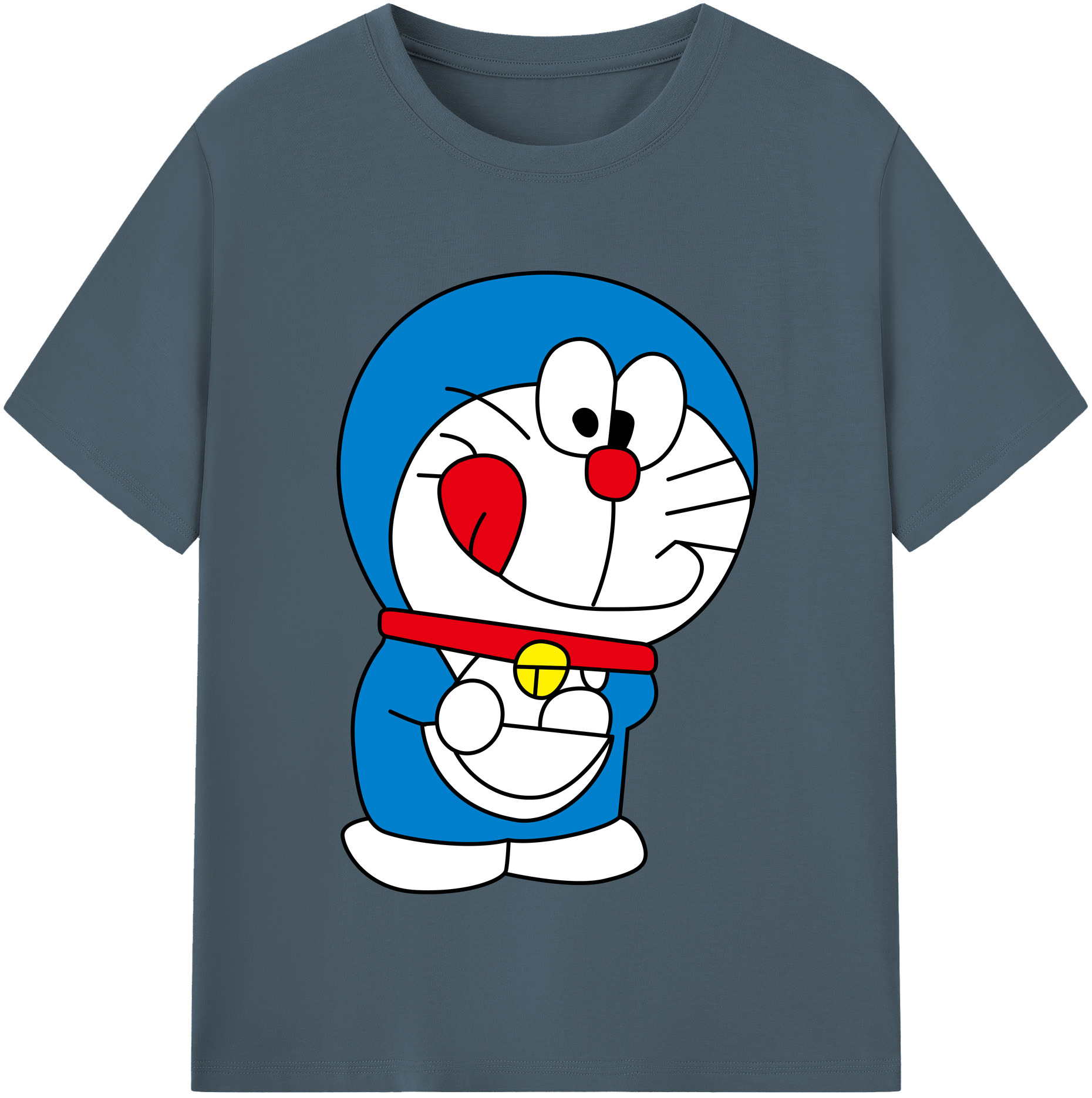 （画像用） ドラえもん Doraemon 綿100％半袖Tシャツ（フロントプリント）